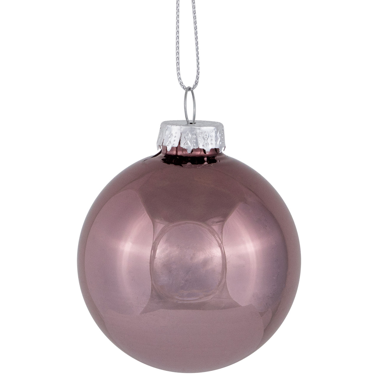 Shiny and Matte Christmas Glass Ball Ornaments - 2.25" (55mm) - Pink - 24ct