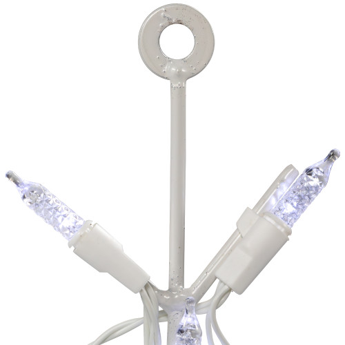 13" White LED Lighted Snowflake Christmas Window Silhouette