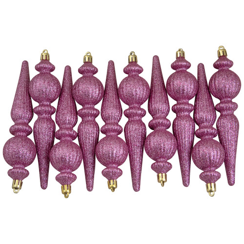 75ct Pink and Silver Shatterproof 3-Finish Christmas Ball Ornaments