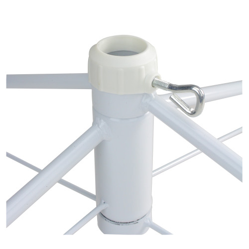 White Metal Christmas Tree Stand for 6.5'-7.5' Artificial Trees