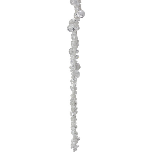 30.5" Clear and Brown Contemporary Dangling Icicle Christmas Ornament