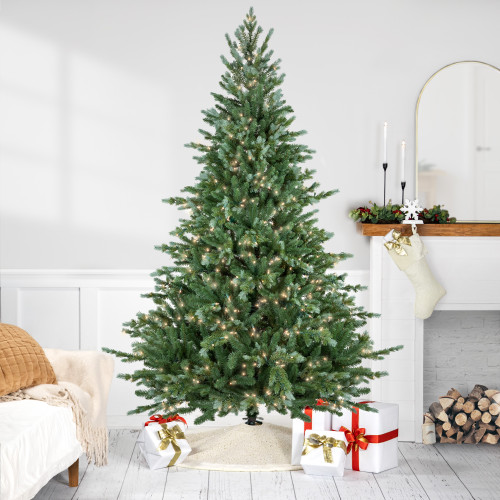 Real Touch?? Pre-Lit Medium Blue Spruce Artificial Christmas Tree - 7' - Clear Lights