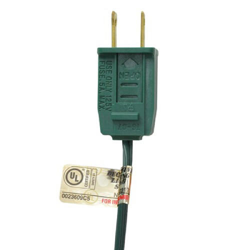 25-Count Opaque Green C7 Christmas Light Set - 24ft Green Wire