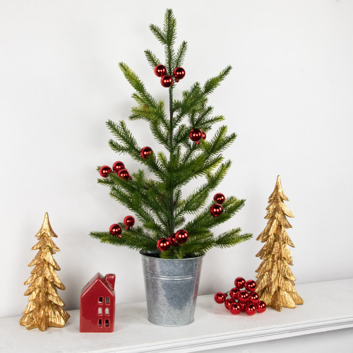 6.75" Shiny Red Shatterproof Ball Ornament Christmas Pick