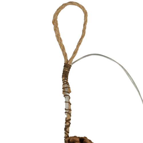 Pre-Lit B/O Pine Needle and Pinecone Christmas Garland - 4.5' - Warm White Lights