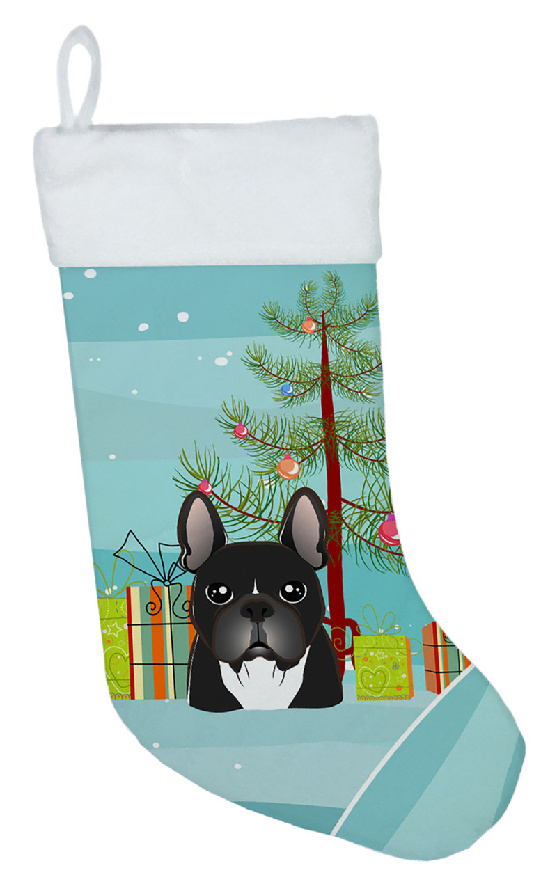 Christmas Tree and French Bulldog Christmas Stocking BB1599CS