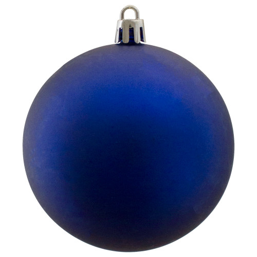 32ct Matte Royal Blue Shatterproof Matte Christmas Ball Ornaments 3.25" (80mm)