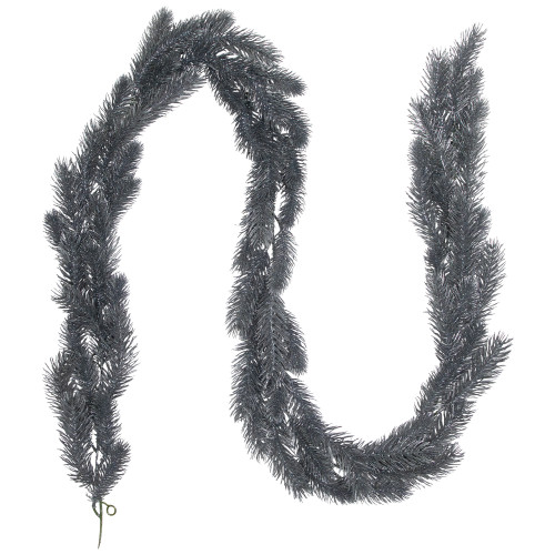 Glittery Pine Artificial Christmas Garland - 6' - Silver - Unlit