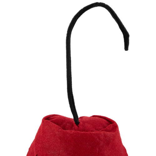 19" Red and Green Striped Elf Legs Christmas Decoration