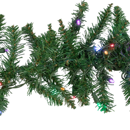9' x 12" Pre-Lit Winona Fir Artificial Christmas Garland, Multi LED Lights