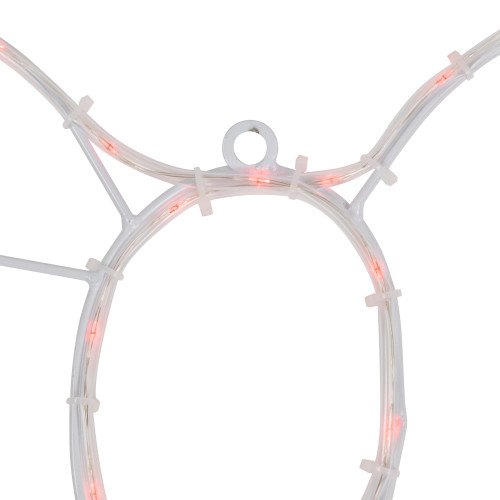 34" Lighted Christmas Bell and Bow Window Silhouette Decoration