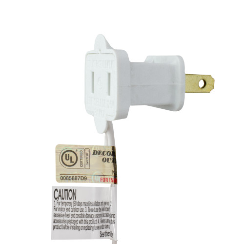 2' Lighted Woodbury White Pine Slim Artificial Christmas Tree, Multi Lights