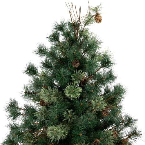 4' Country Mixed Pine Artificial Christmas Wall or Door Tree - Unlit
