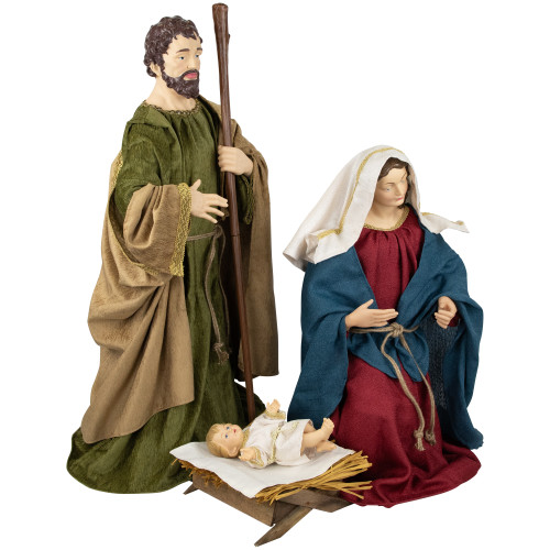 3-Piece Holy Family Nativity Christmas Figurine Set - 36"