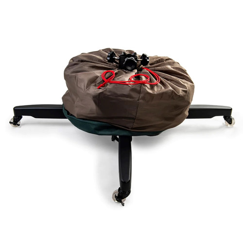 Adjustable Rolling Christmas Tree Stand for Trees 7.5'-12' - Black