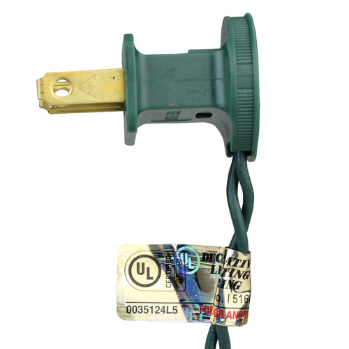 25ct Blue LED C7 Christmas Lights - 17ft Green Wire