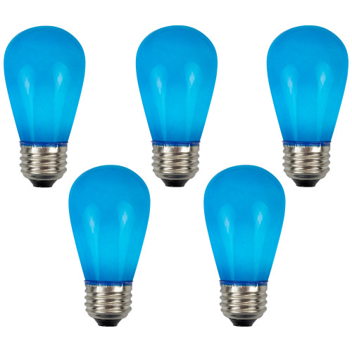 Pack of 25 Opaque LED S14 Blue Christmas Replacement Bulbs