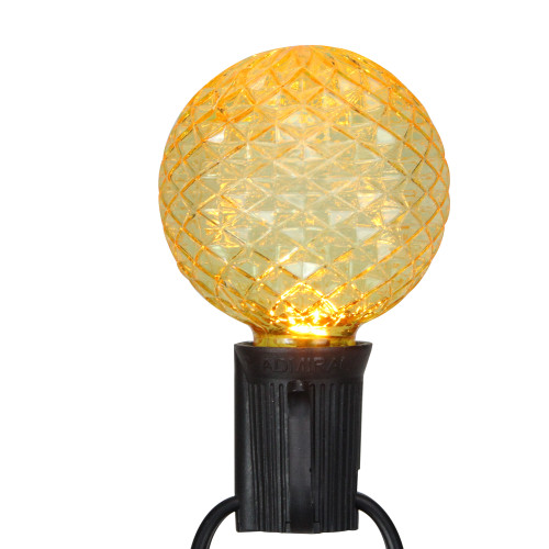 Pack of 25 Faceted LED G50 Multi-Color Christmas Replacement Bulbs