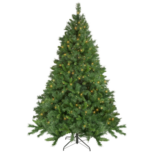 7.5' Pre-Lit Chatham Pine Artificial Christmas Tree, Clear Lights