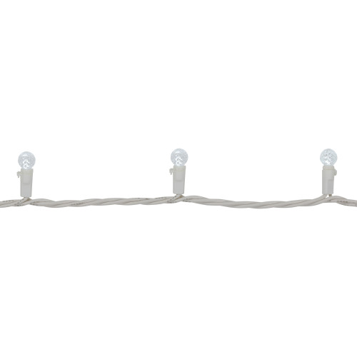 LED G12 Berry Christmas Lights - Pure White - 16' White Wire - 50 ct