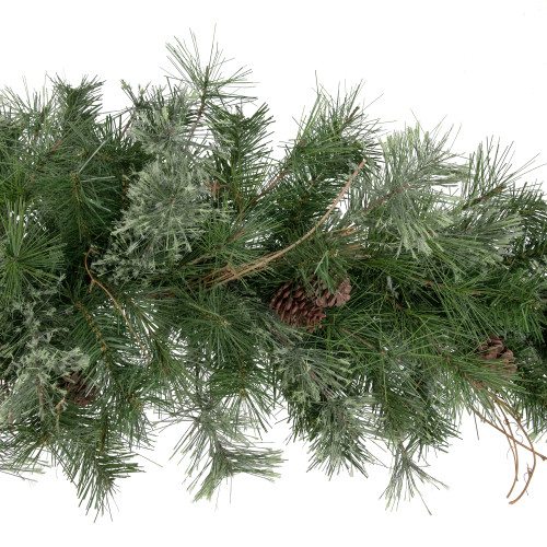 Country Mixed Pine with Pinecones Artificial Christmas Garland - 6' x 9" - Unlit