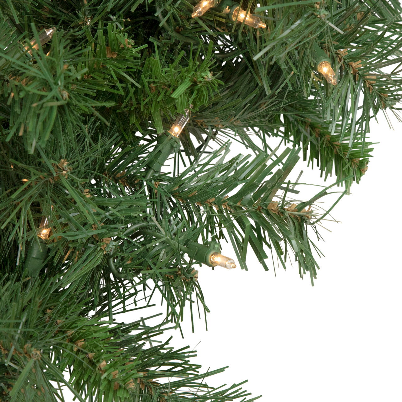 9' x 12" Pre-Lit Black River Pine Artificial Christmas Garland, Clear Lights