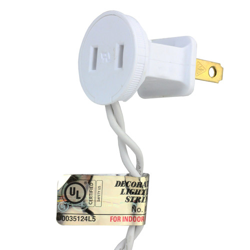 2' Pre-Lit Slim White Artificial Christmas Tree - Green Lights