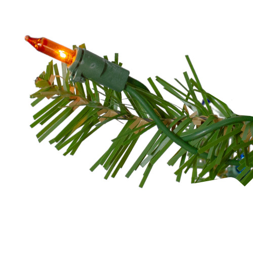 6.5' Pre-Lit Northern Pine Full Artificial Christmas Tree - Multi-Color Lights