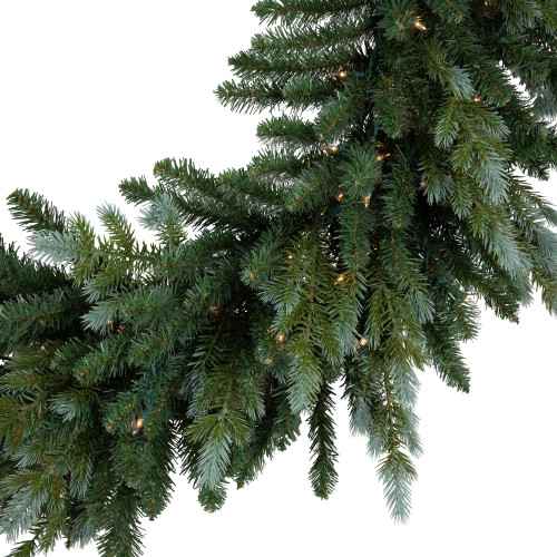 Real Touch?? Pre-Lit Blue Spruce Artificial Christmas Wreath - 48" - Clear Lights