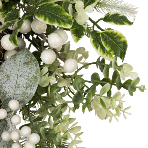 Real Touch?? Frosted Pinecones and Berries Artificial Christmas Wreath - 24" - Unlit