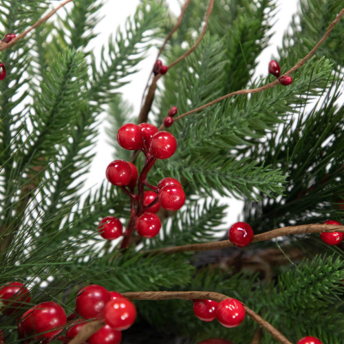 Real Touch?? Berries and Pine Artificial Christmas Wreath  - 32" - Unlit