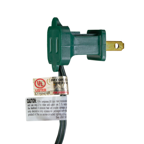 100-Count Clear Perm-O-Snap Mini Christmas Light Set, 49.3ft Green Wire