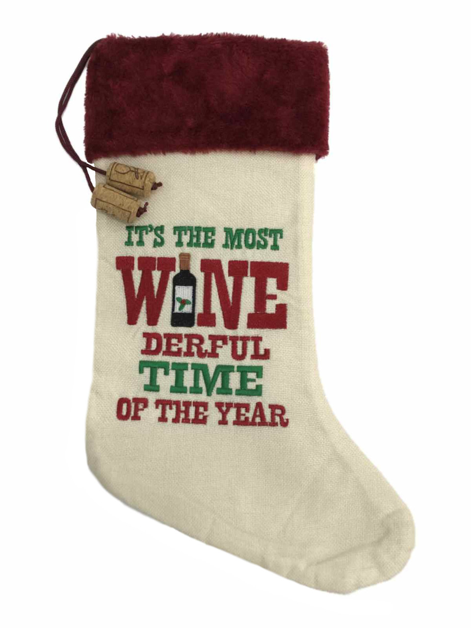 It's The Most Wine Derful Time Of The Year Christmas Holiday Stocking
