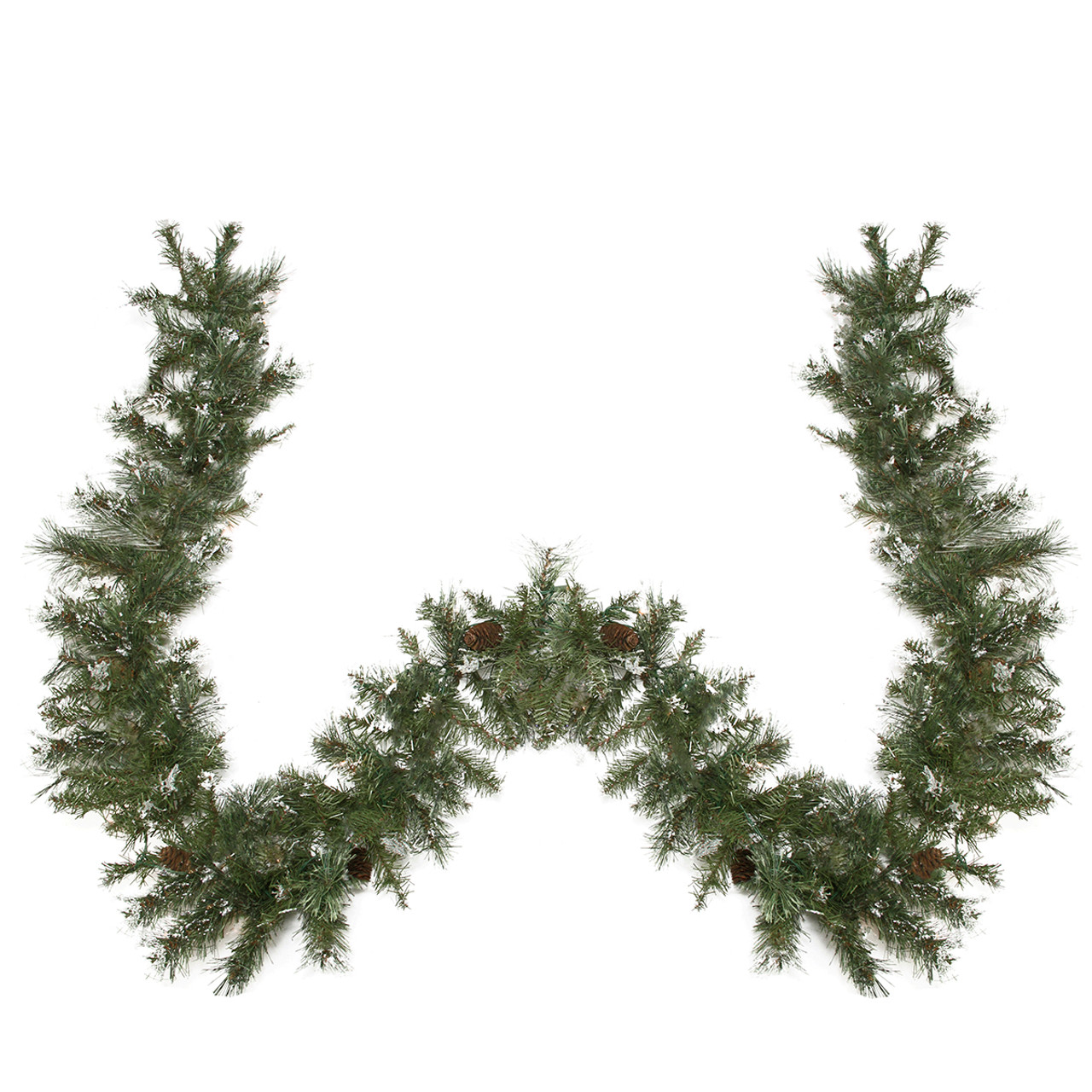 Snow Mountain Pine Artificial Christmas Garland - 9' x 10" - Unlit