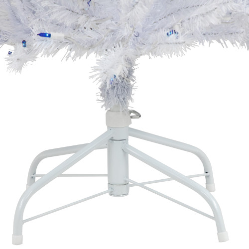 6.5�� Pre-Lit Slim Geneva White Spruce Artificial Christmas Tree, Blue Lights