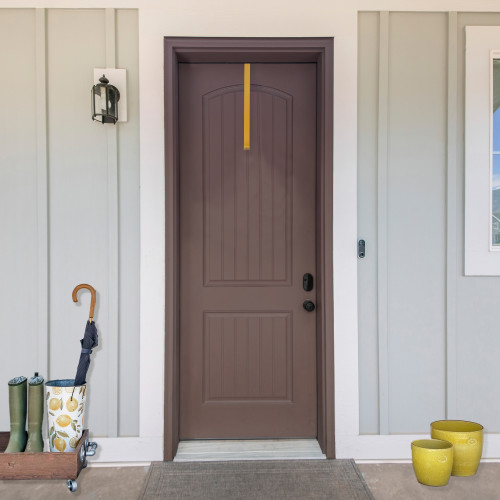 14" Matte Gold Over the Door Christmas Iron Wreath Hanger