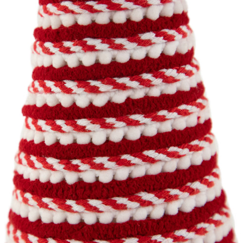 Candy Cane Swirled Christmas Cone Tree - 10.5" - Red and White