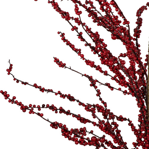 5' Artificial Red Berry Christmas Twig Tree, Unlit