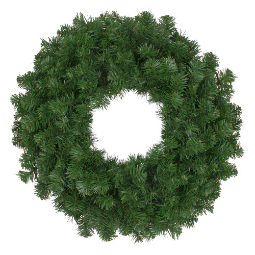Deluxe Windsor Full Pine Artificial Christmas Wreath - 24" - Unlit