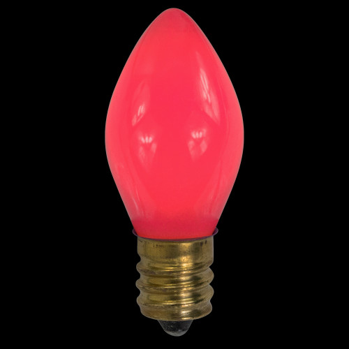 Opaque C7 Christmas Replacement Bulbs - Pink - Pack of 25