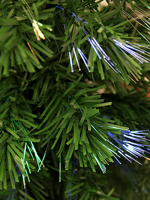 4' Pre-Lit Poinsettias Artificial Christmas Tree - Multicolor Lights