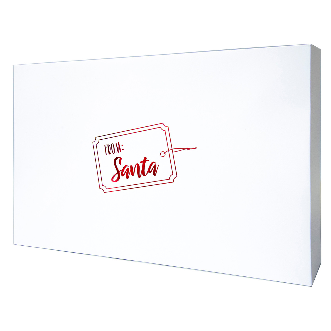 Pack of 6 White Assorted Christmas Holiday Gift Boxes