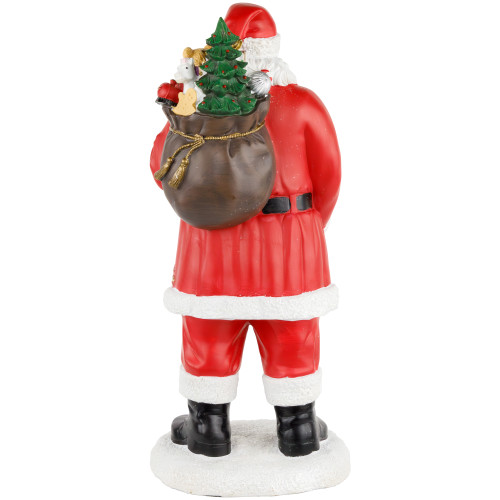 African American Santa Claus Christmas Figure - 14"