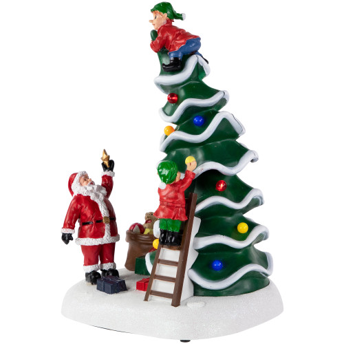 LED Lighted Animated and Musical Santa's Helpers Christmas Decoration - 12"