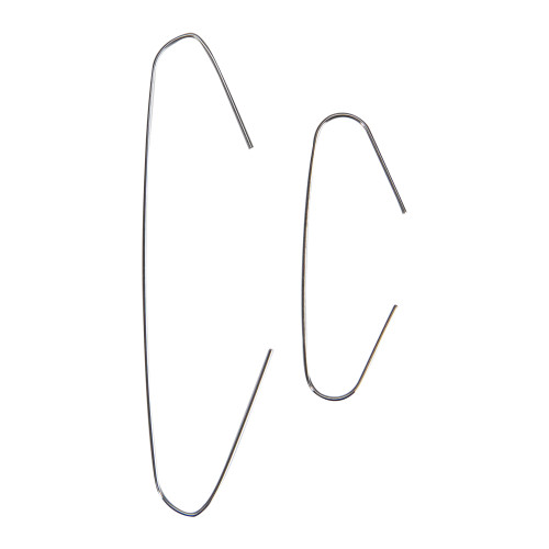 200-Count Holiday Decoration and Gift Collections Silver Ornament Hooks 2.5"