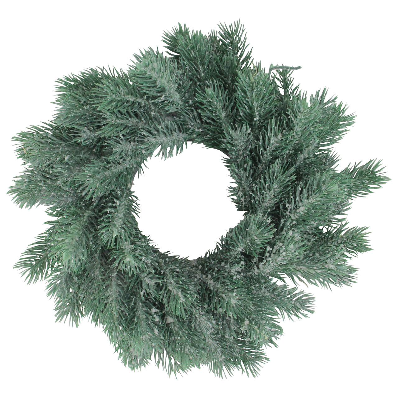 Traditional Frosted Green Pine Decorative Christmas Wreath - 12" - Unlit