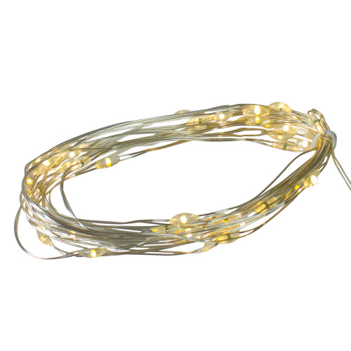 LED Multi-Function Curtain Christmas Lights - 4' x 8' - Warm White Lights