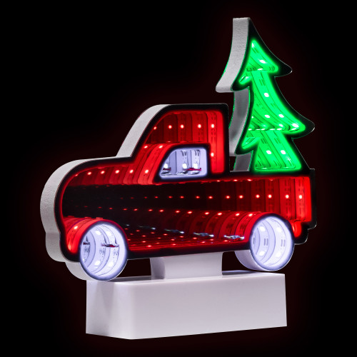 LED 3D Truck Christmas Infinity Mirror - 7.25"