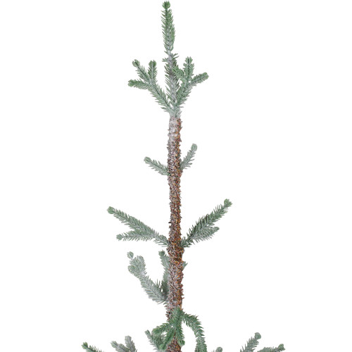 Frosted Slim Pine Artificial Christmas Tree in Burlap Base - 5' - Unlit