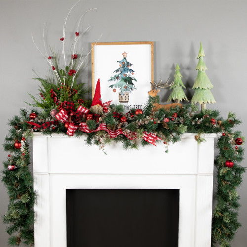 Yorkville Pine, Twig and Pinecone Artificial Christmas Garland - 9' x 12" - Unlit